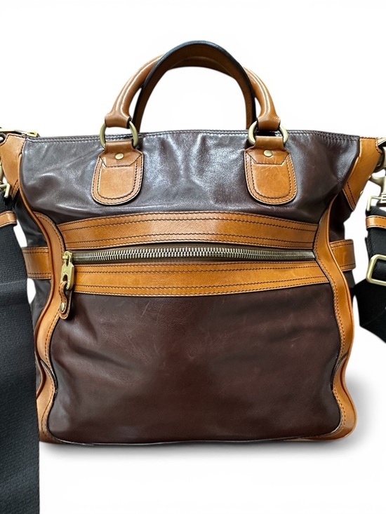 Bally Handbags - Vintage Bally Leather Weekender Satchel | Brown Cognac Travel Bag Crossbody